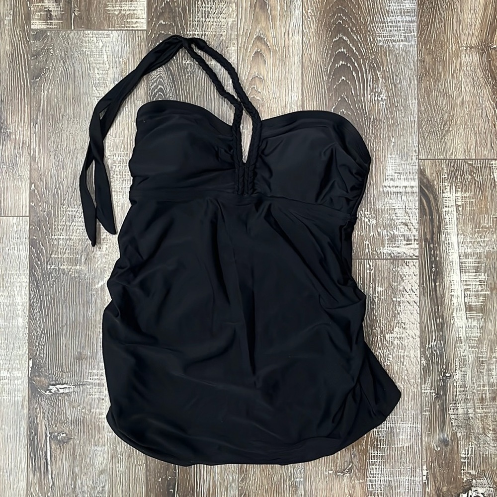 Maternity Swimsuit Top- size small, color black